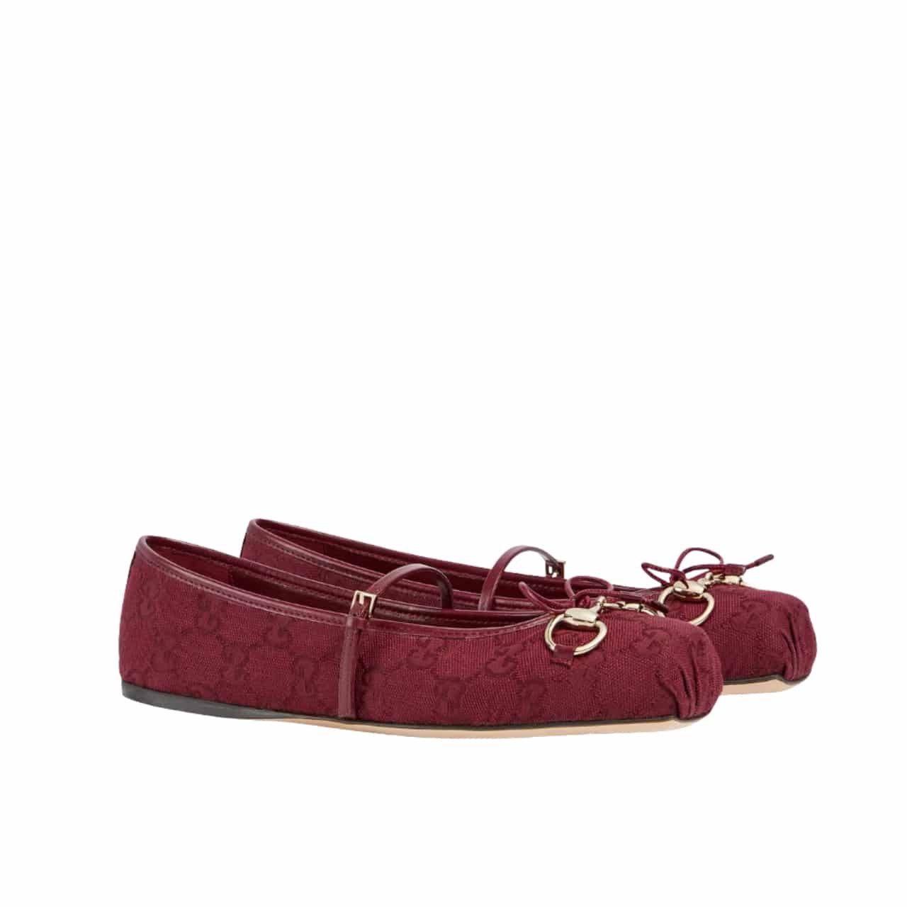 Gvc*1 Women Horsebit Ballet Flat Red 821220 Fad8F 8546