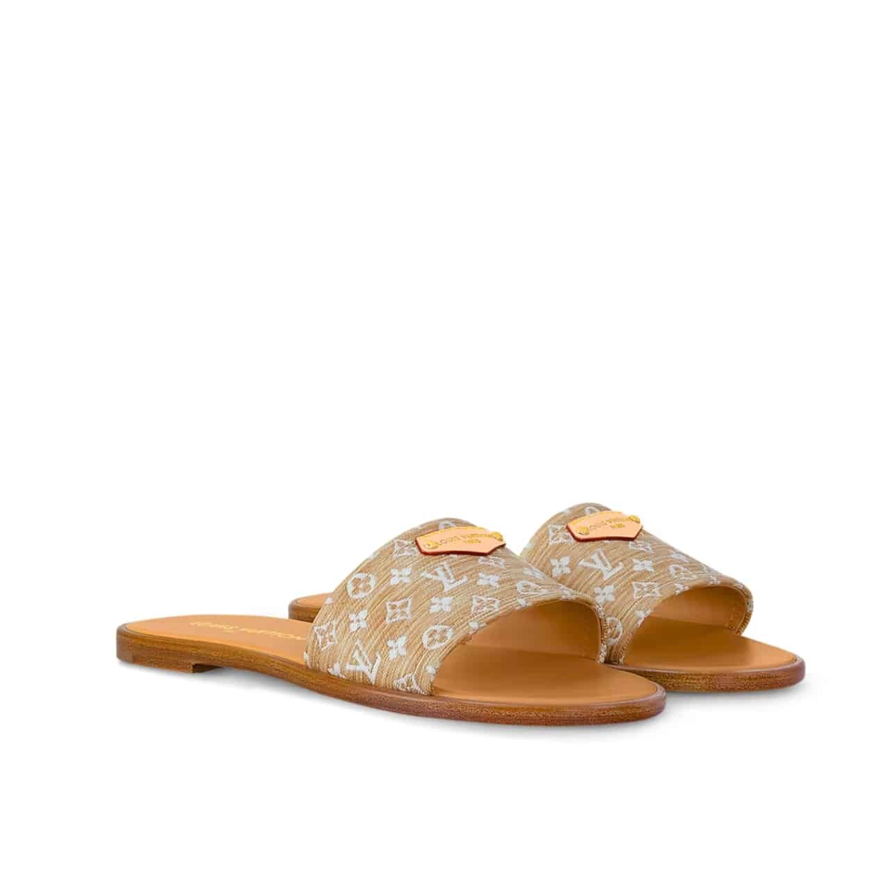 L0vis Vvtt0n Lily Flat Mule Natural 1Ahlwf