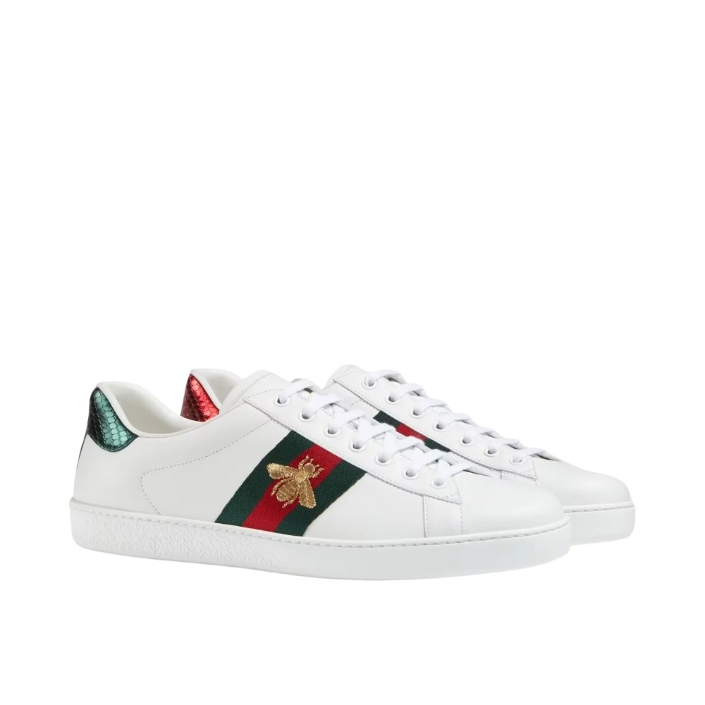 Gvc*1 Ace Embroidered Sneaker Bee White 429446 02JP0 9064