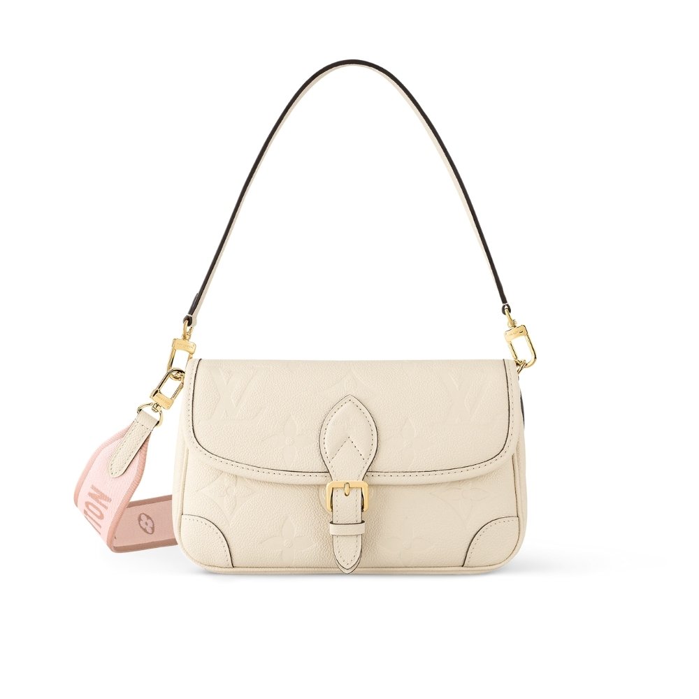 L0vis Vvtt0n Diane Monogram Empreinte Leather White 24Cm M46388