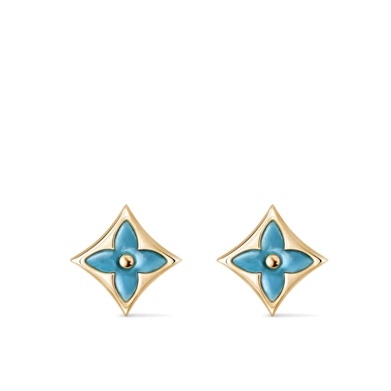 L0vis Vvtt0n Color Blossom Bb Star Ear Stud Yellow Gold Q16641