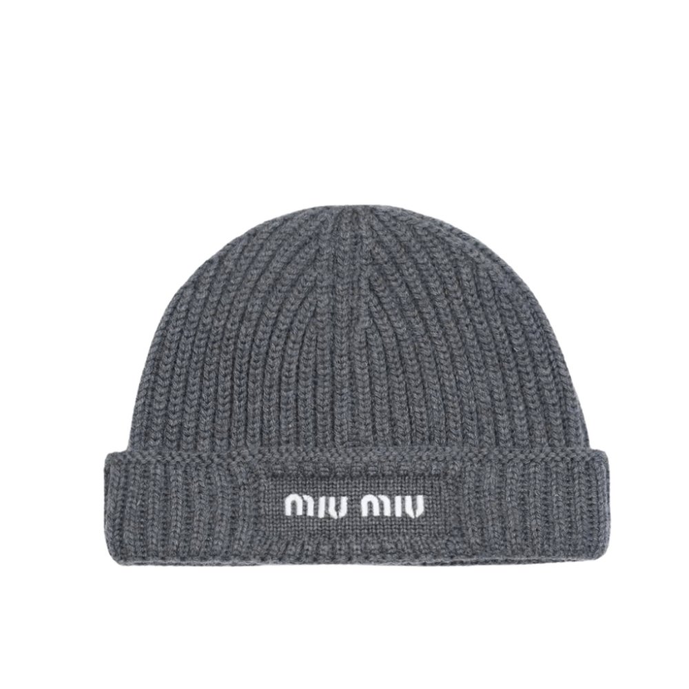 M1um1u Wool Beanie Grey 5Hc375 2Csf F0I13