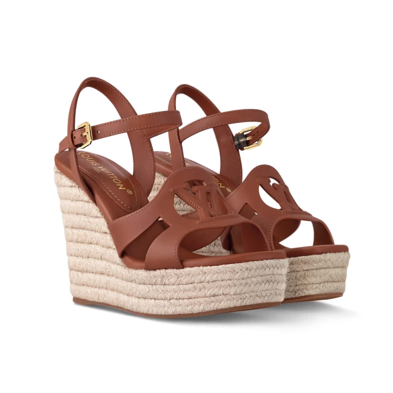 L0vis Vvtt0n Lv Isola Wedge Sandal Cognac 1Aci7N