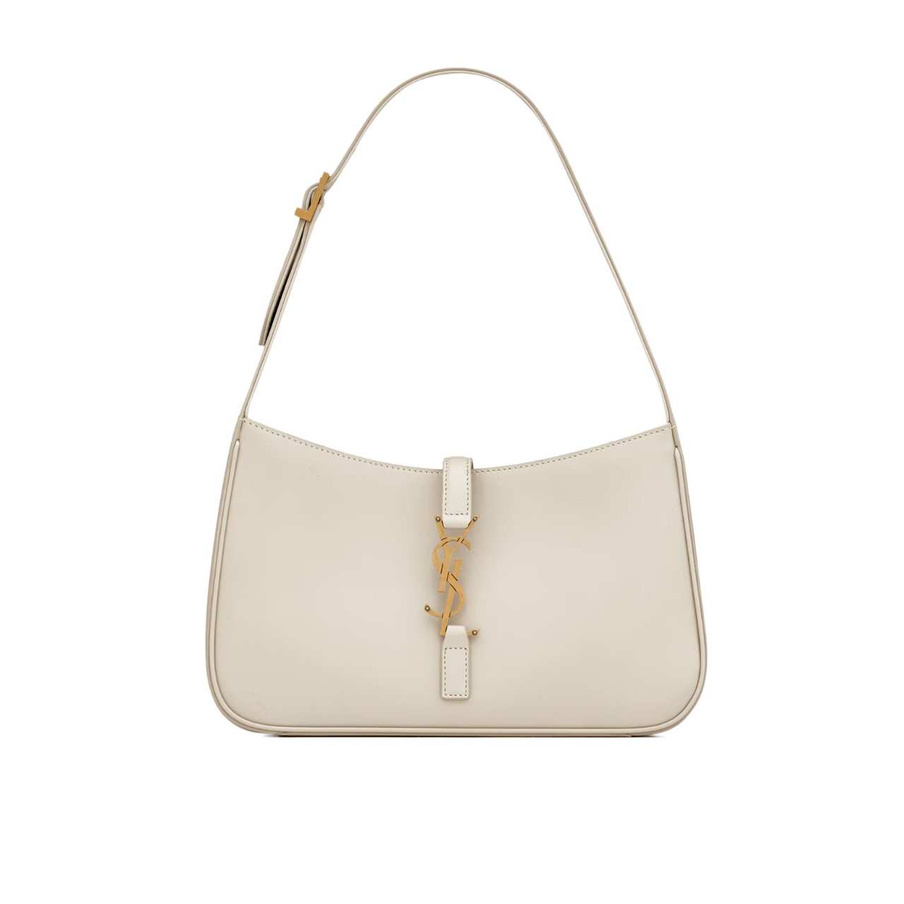 Sa1nt Lau*nt Le 5 À 7 Hobo Bag In Smooth Leather White 23Cm 6572282R20W9207