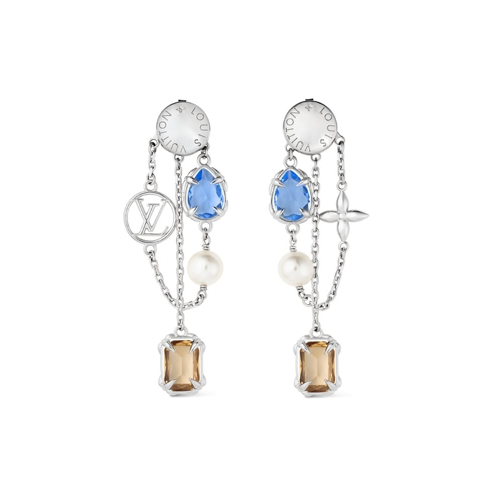 L0vis Vvtt0n Heirloom Pendant Earrings Silver M02889
