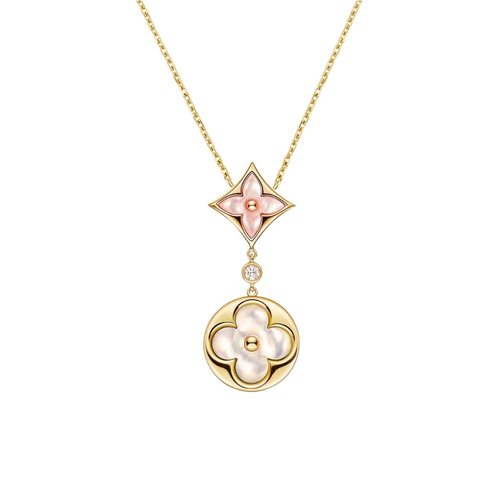 L0vis Vvtt0n Colour Blossom Necklace Gold Q94355