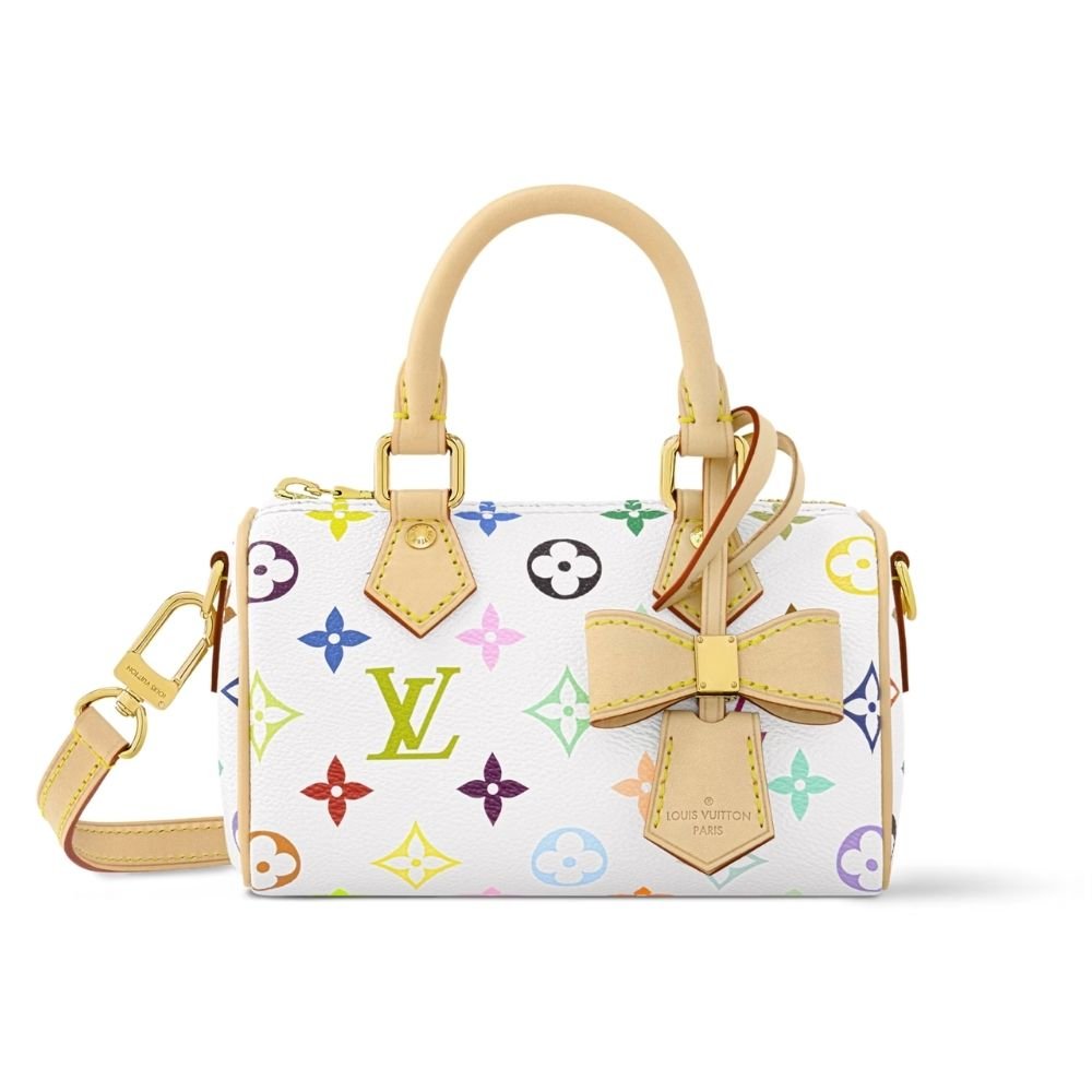 L0vis Vvtt0n X Takashi Murakami Nano Speedy White Multicolored 20Cm M13391