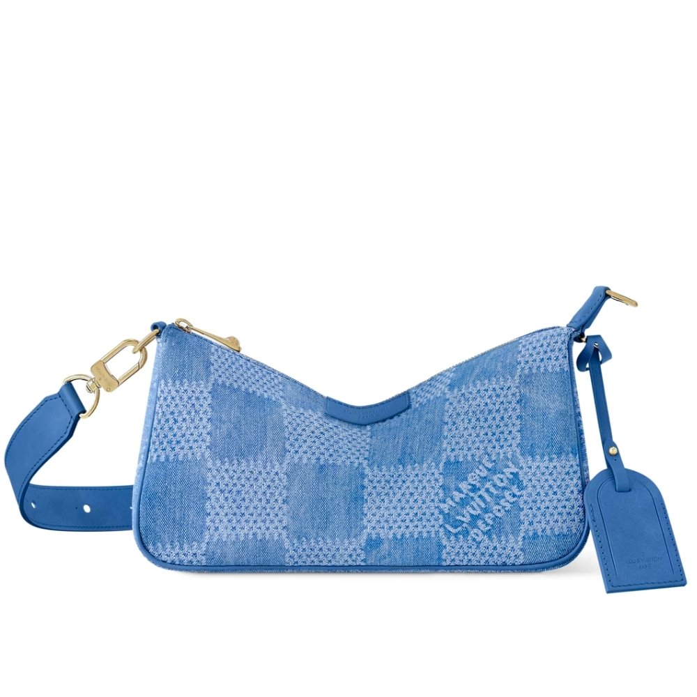 L0vis Vvtt0n Pochette Accessories Xl Damier Denim Blue 28Cm N00204