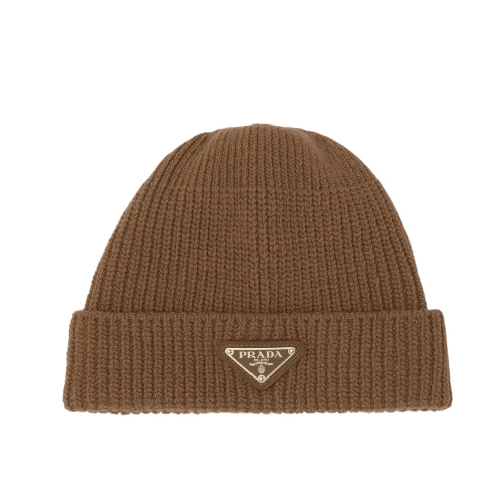 Pra*a Wool And Cashmere Beanie Sliver Brown Umd489 3Im F0040 S 211