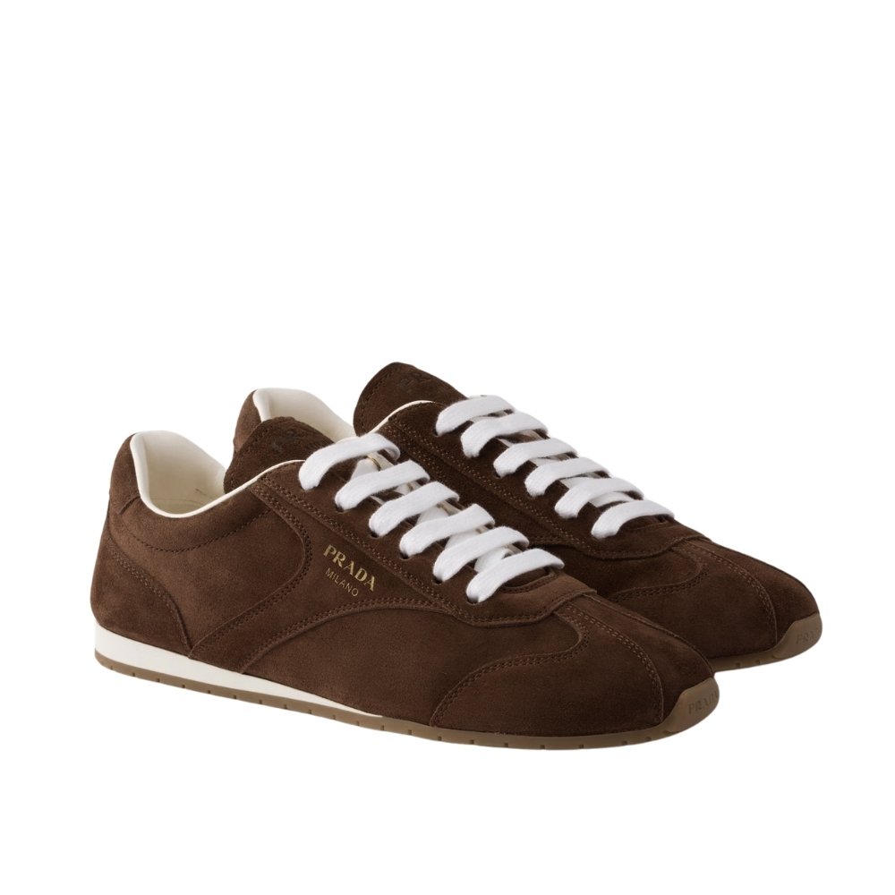 Pra*a Suede Sneakers Dark Brown 1E152O 054 F0324 F 020