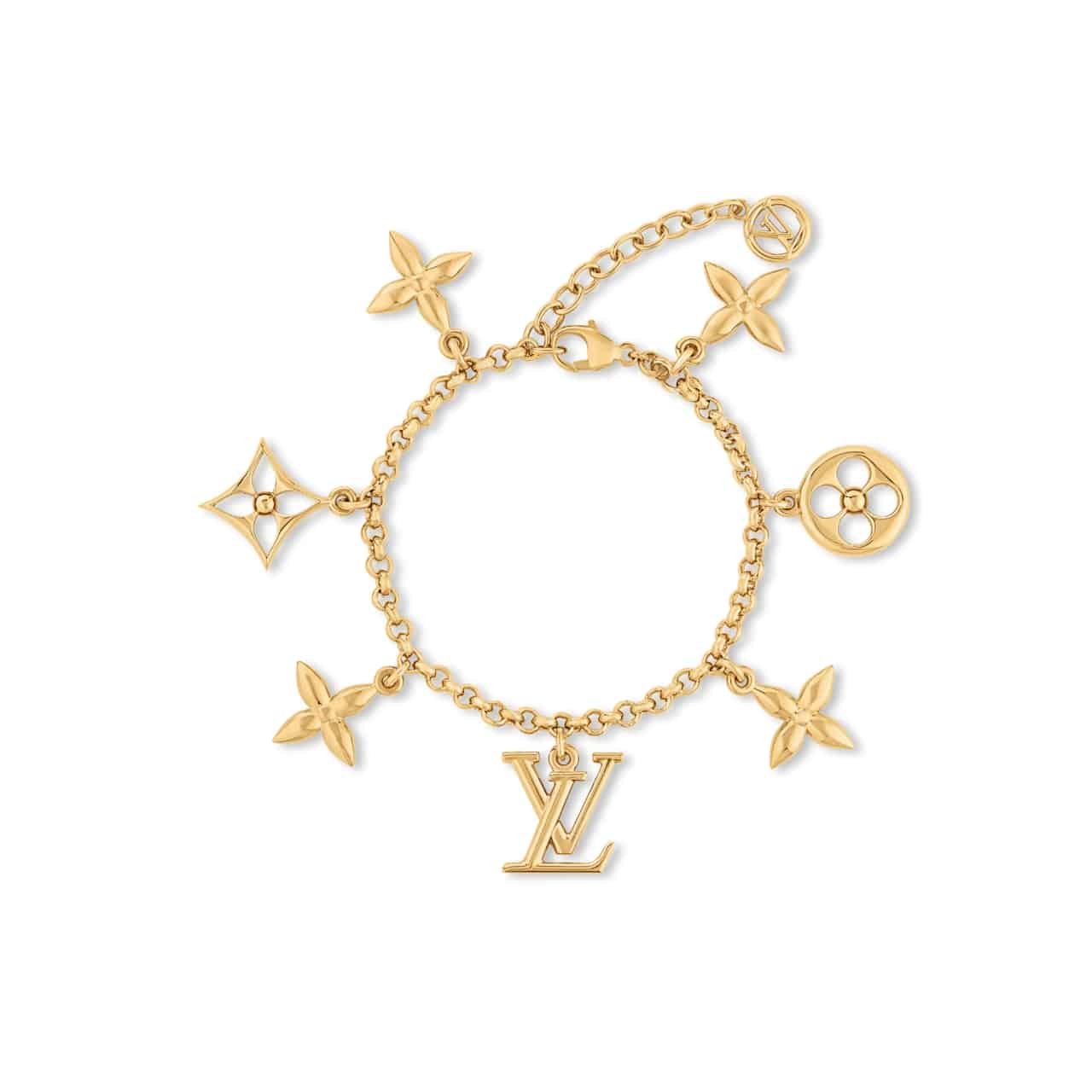 L0vis Vvtt0n Lv Iconic Charms Bracelet Gold M1376A