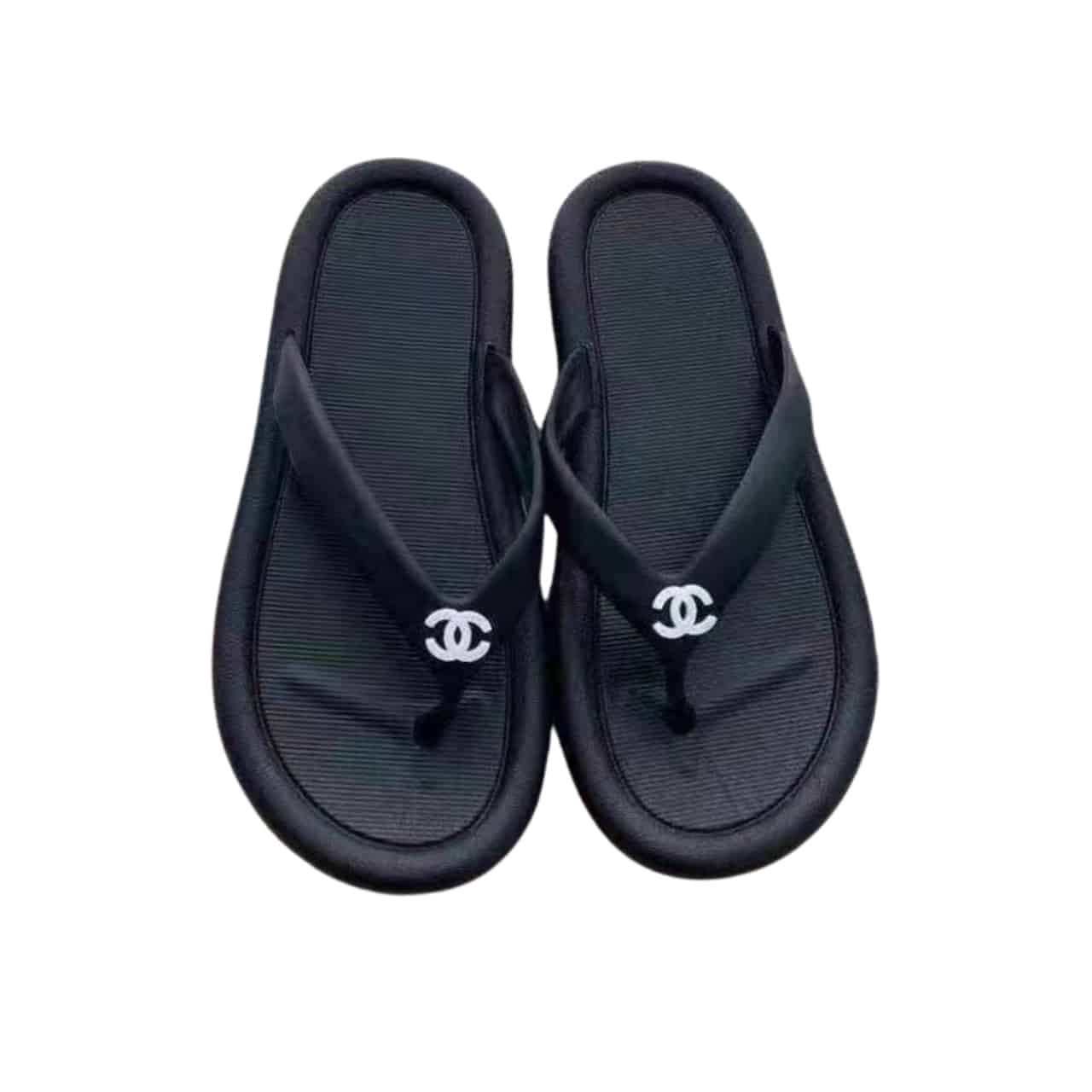 Ch**el Flip Flop Sandals Black