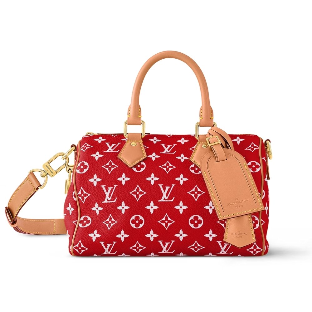 L0vis Vvtt0n Speedy P9 Bandoulière 25 Autres Cuir Monogram Red 25Cm M24425