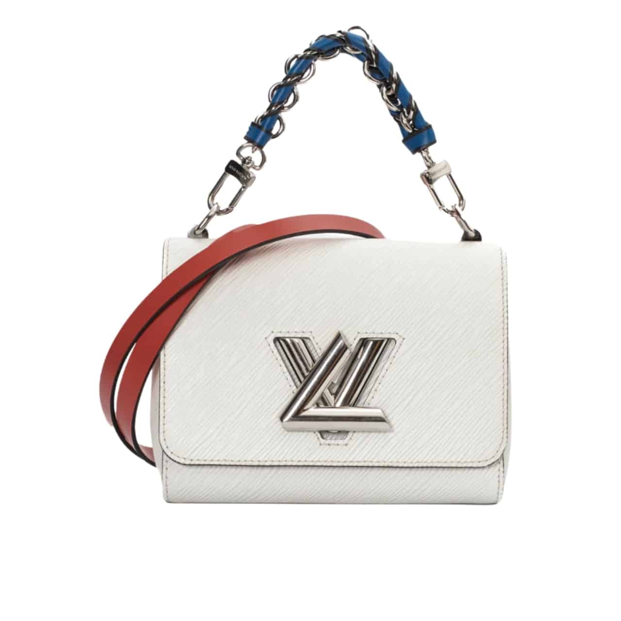 L0vis Vvtt0n Twist MM Limited Edition Bag In White 23Cm