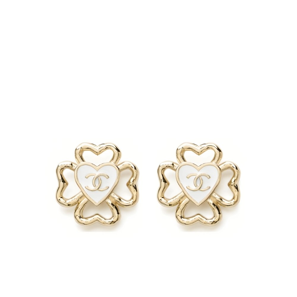 Ch**el Stud Earrings In Gold Metal Abf311 B19851 Nafgv