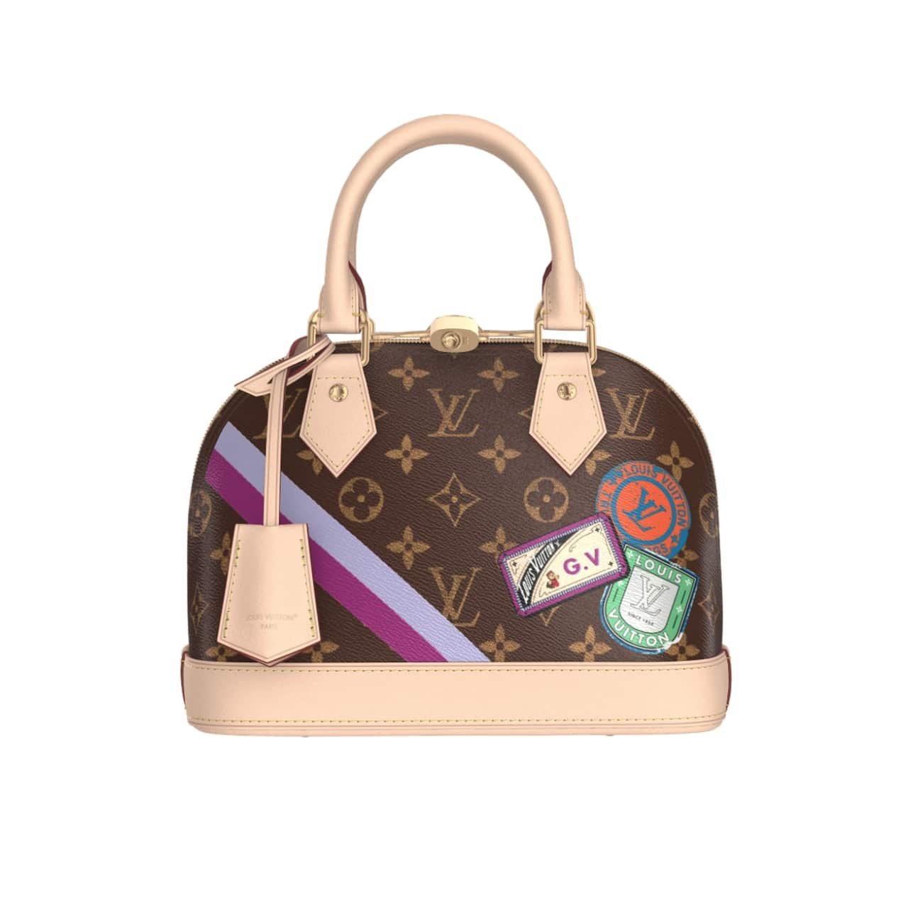 L0vis Vvtt0n Alma BB Mon Monogram Brown 23Cm P01917