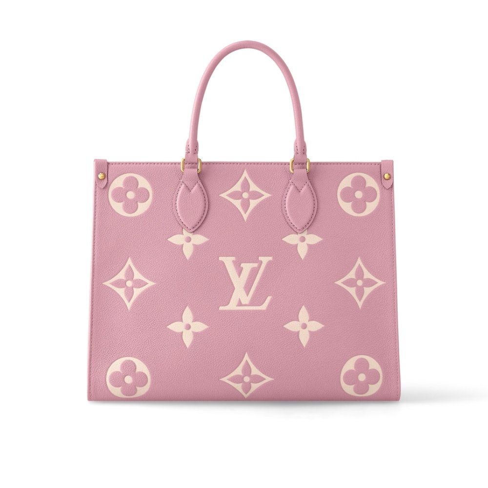 L0vis Vvtt0n Onthego MM Monogram Empreinte Trianon Pink 33cm M46286