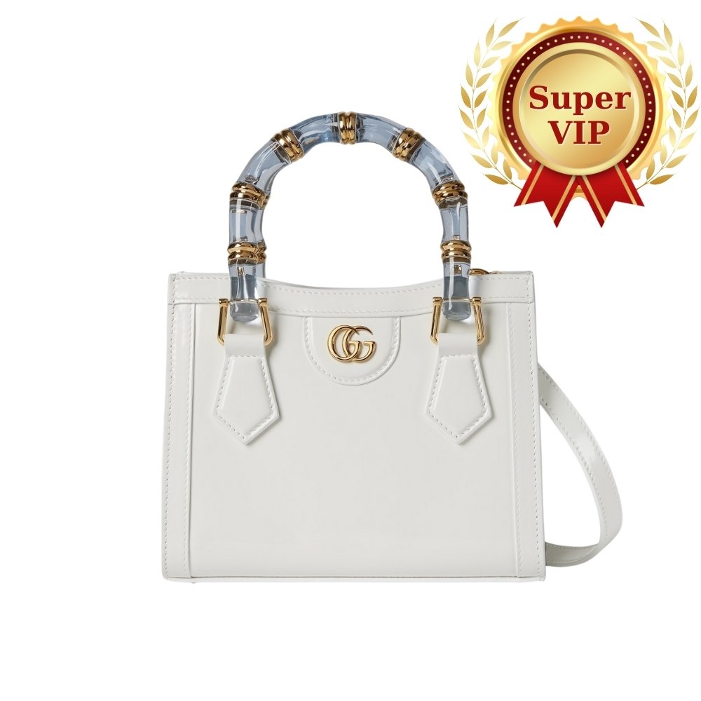 [S*per Vip 1:1] Gvc*1 Diana Mini Tote Bag White 20Cm 832936 Aaevs 9014