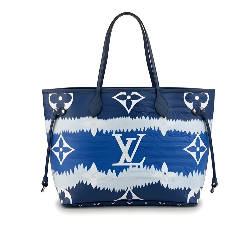 L0vis Vvtt0n Neverfull MM Monogram Escale Blue 31Cm
