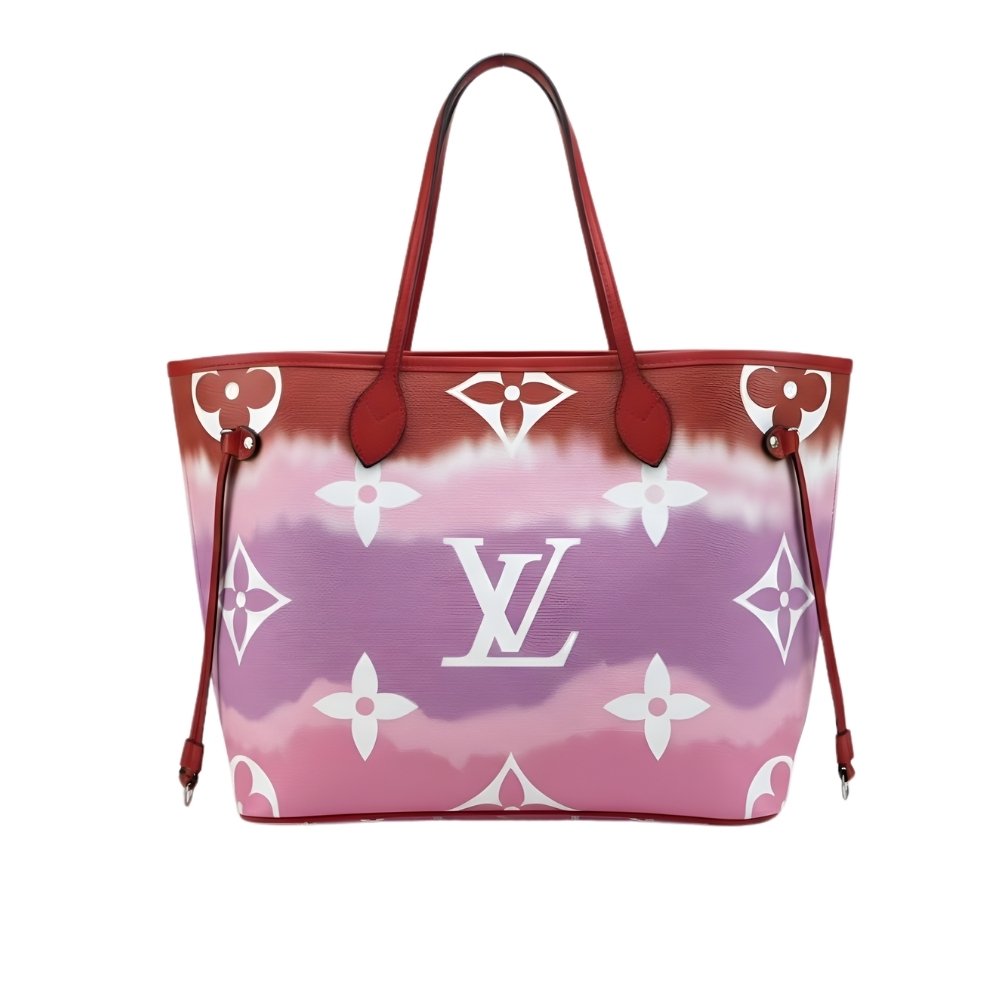 L0vis Vvtt0n Neverfull MM Monogram Escale Pink Red Purple 31Cm