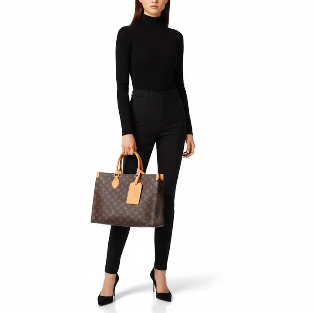 L0vis Vvtt0n Onthego MM Monogram Origine Ebène 35Cm