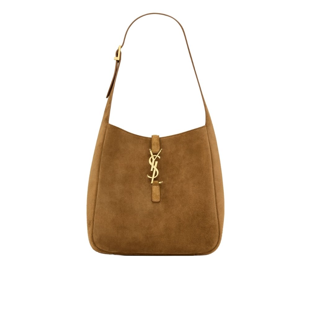 Sa1nt Lau*nt Le 5 À 7 S*pple Small In Suede Caramel Cognac 24Cm 8505331U80W2916