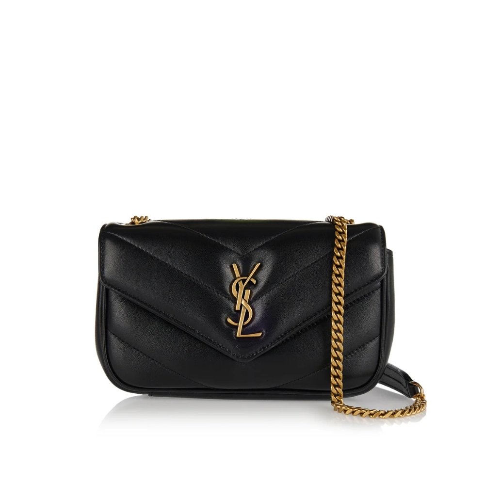 Sa1nt Lau*nt Loulou Mini In Matelassé Black 20Cm