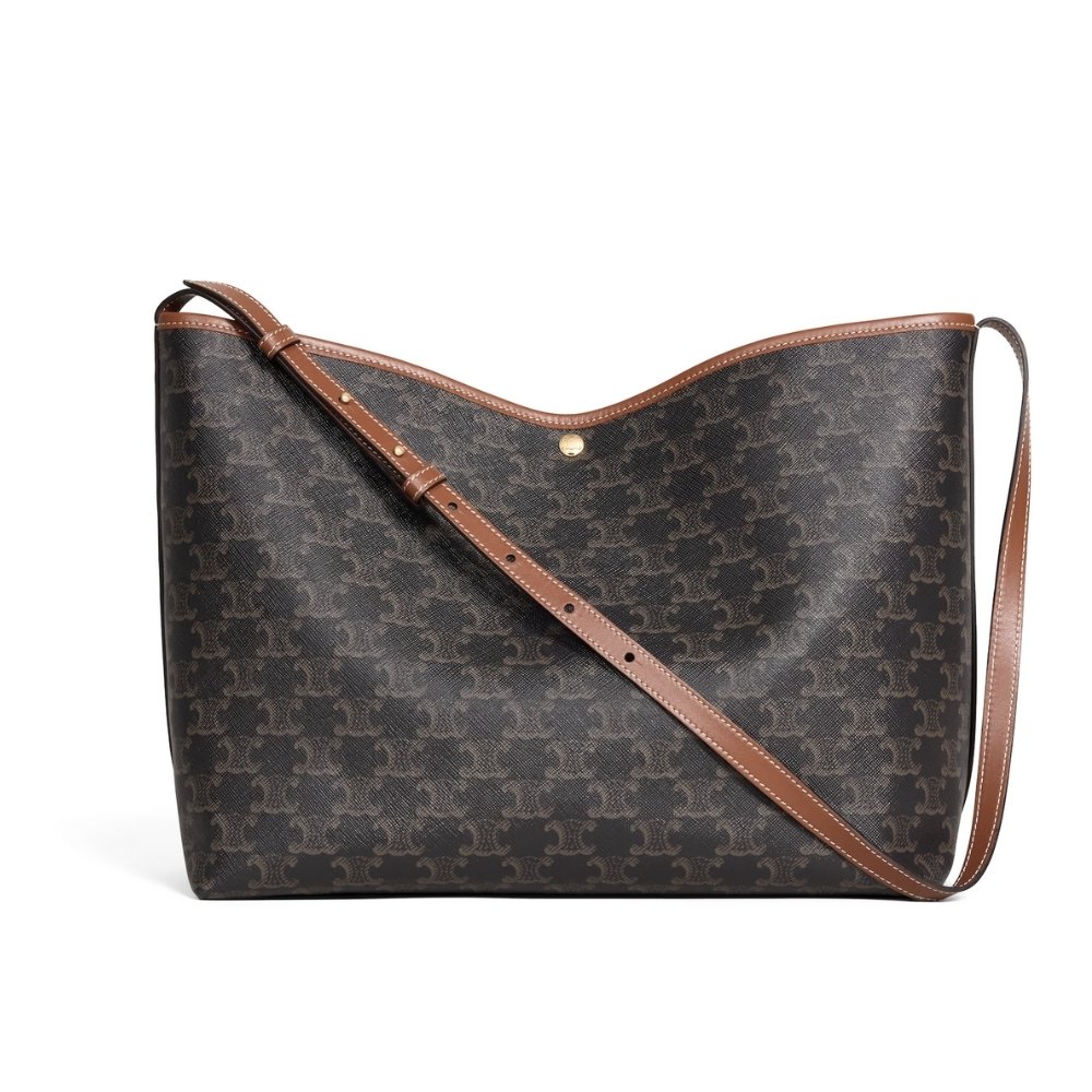 Ce1i*e Soft Shopper Bag In Triomphe Canvas 33Cm 123912GXC 04LU