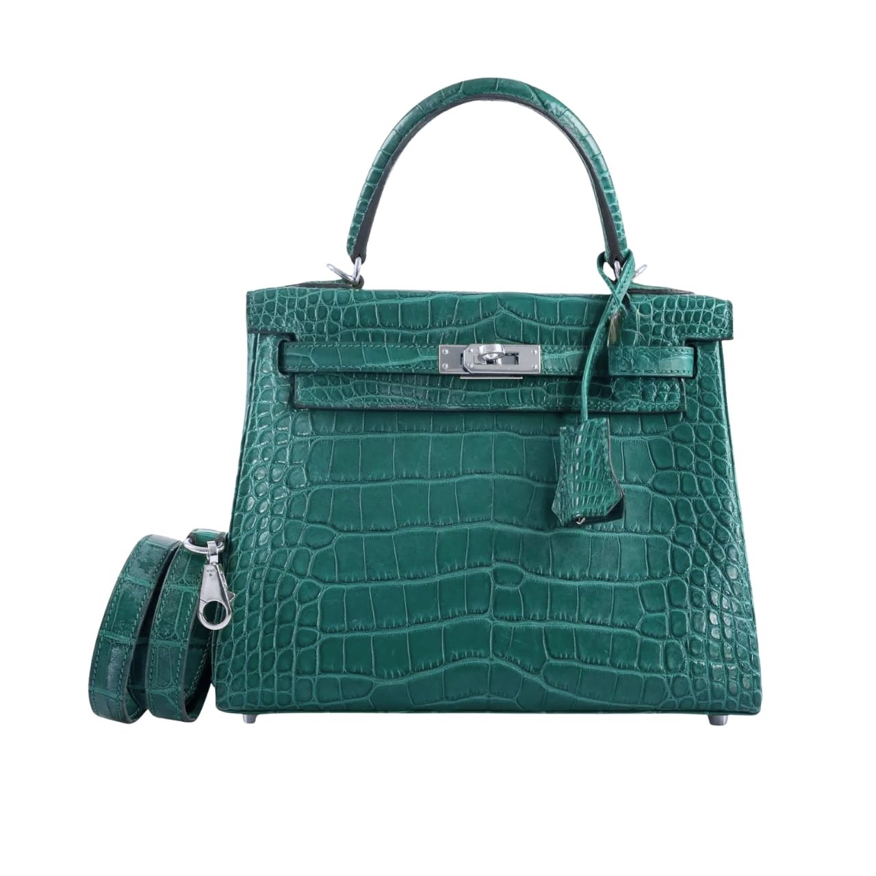 H**me5 Kelly 25 Alligator Vert Emerald 25Cm