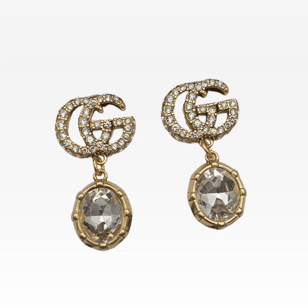 Gvc*1 Gg Crystal Drop Earrings