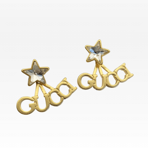 Gvc*1 Crystal Star Gold Earrings 679076 J1D50 8031