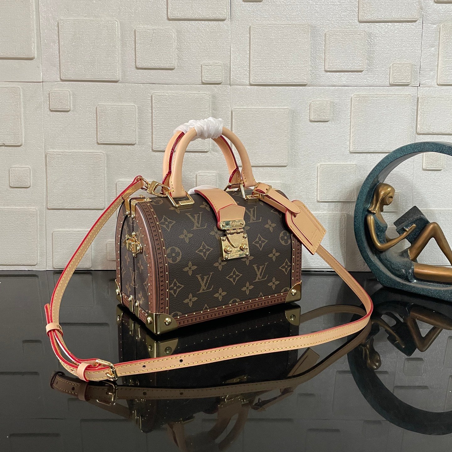 [S*per Vip 1:1] L0vis Vvtt0n Speedy Trunk Box Bag 20 Monogram Brown 21Cm M11154