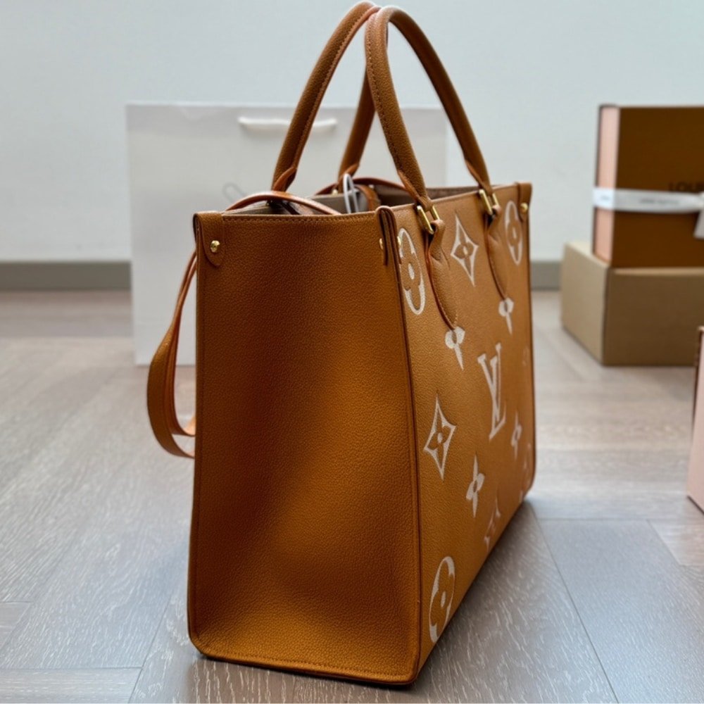 L0vis Vvtt0n Onthego MM Tote Bag Orange 35Cm M45982