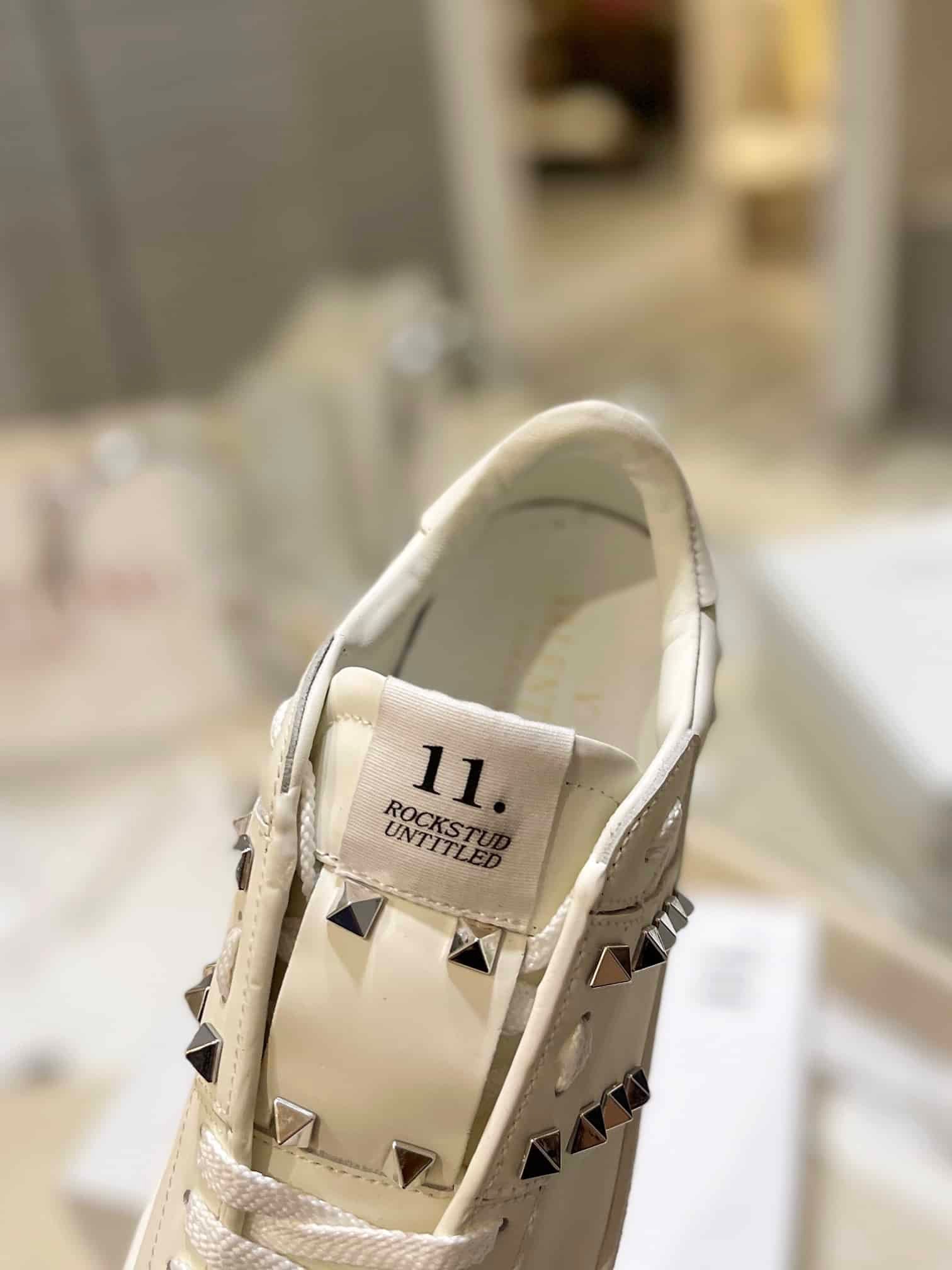 Va1e*ntin0 Garavani Flatform Rockstud Untitled Sneaker In Calfskin White 4W2S0Gg8Bhs 0Bo