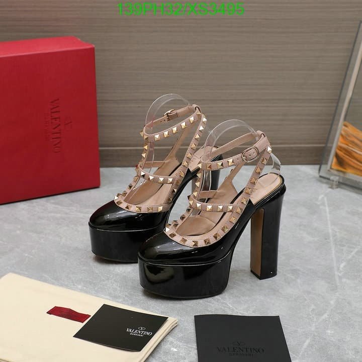 Va1e*ntin0 Rockstud Platform Pump In Patent Leather Black 1W2S0Fi5Vnwn91