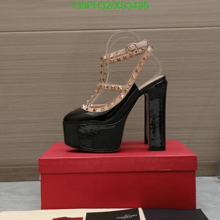 Va1e*ntin0 Rockstud Platform Pump In Patent Leather Black 1W2S0Fi5Vnwn91