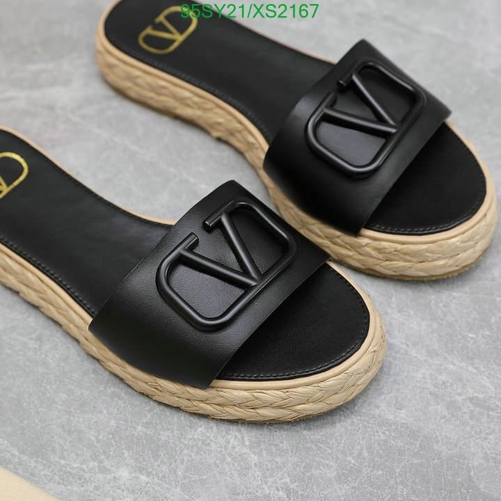 Va1e*ntin0 Garavani Vlogo Leather Espadrille Slides Black