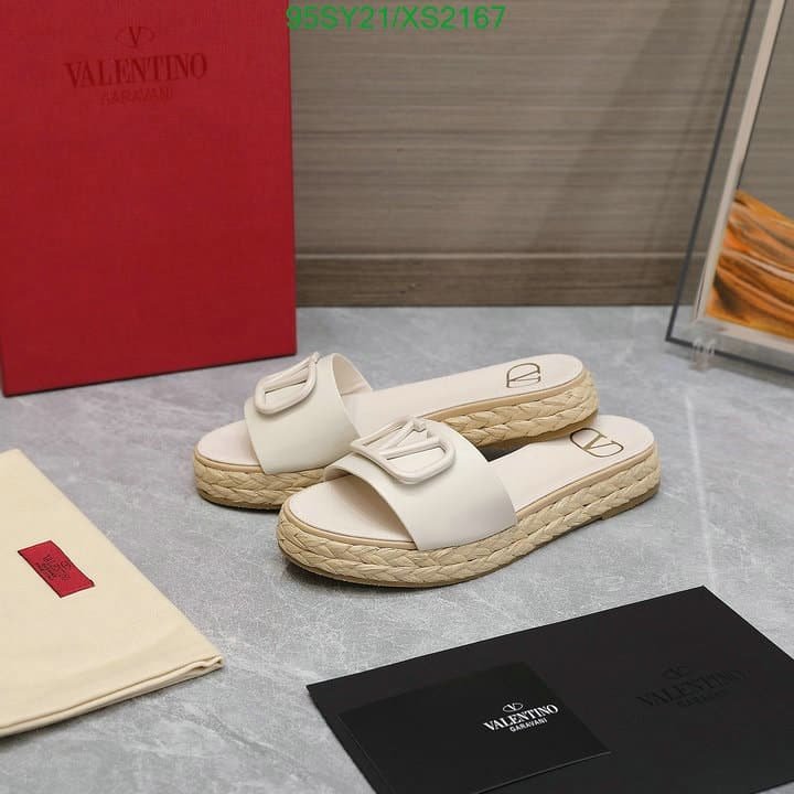 Va1e*ntin0 Garavani Vlogo Signature Slide Sandals White
