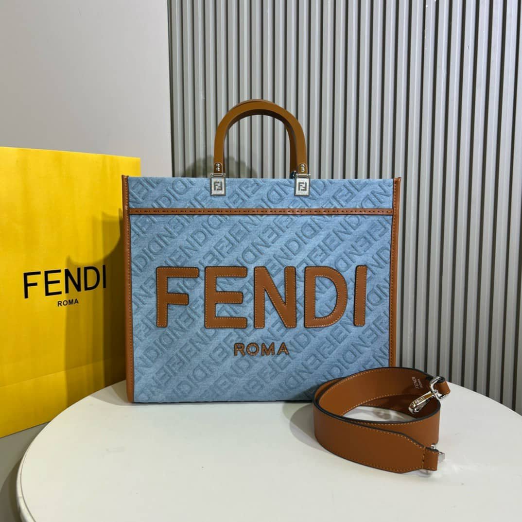 F**di Sunshine Medium Denim Light Blue 35Cm