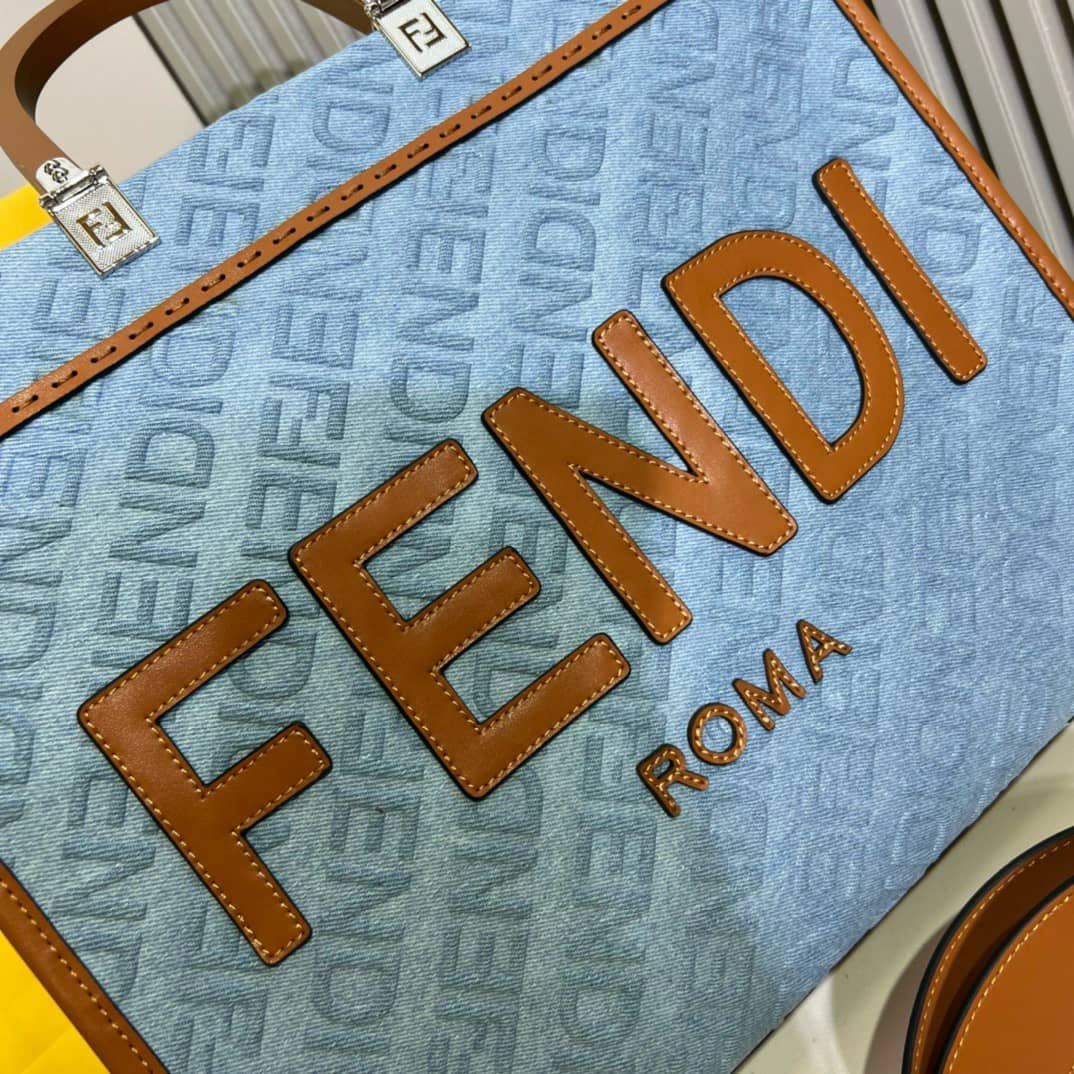 F**di Sunshine Medium Denim Light Blue 35Cm