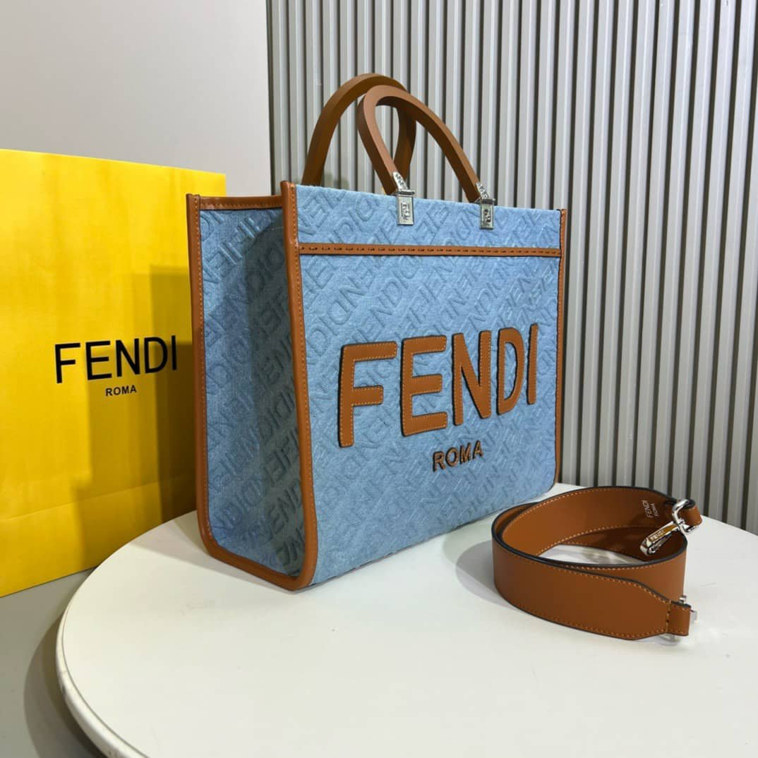 F**di Sunshine Medium Denim Light Blue 35Cm