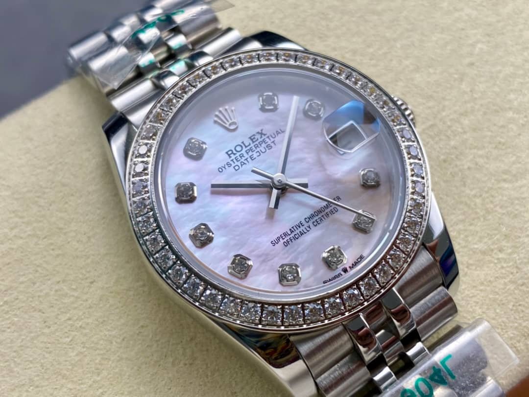 R01ex Lady Datejust 31 Silver Jubilee D1am0nd Dial In White 31Mm