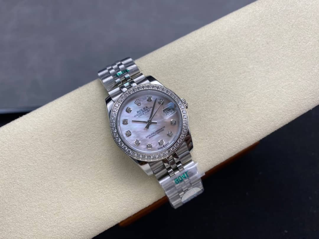 R01ex Lady Datejust 31 Silver Jubilee D1am0nd Dial In White 31Mm