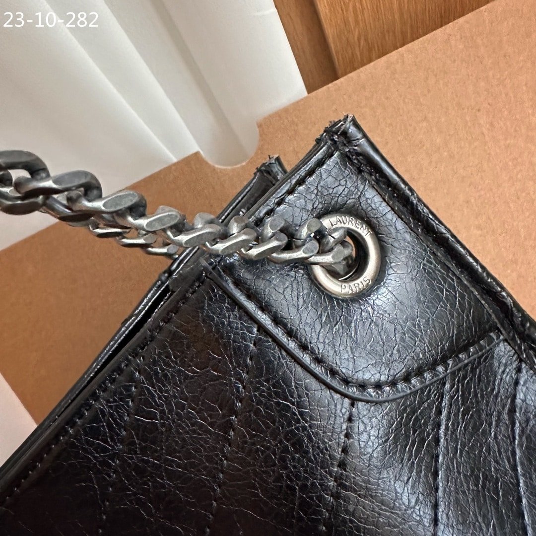 Sa1nt Lau*nt Medium Niki Shopping Bag Black 33Cm