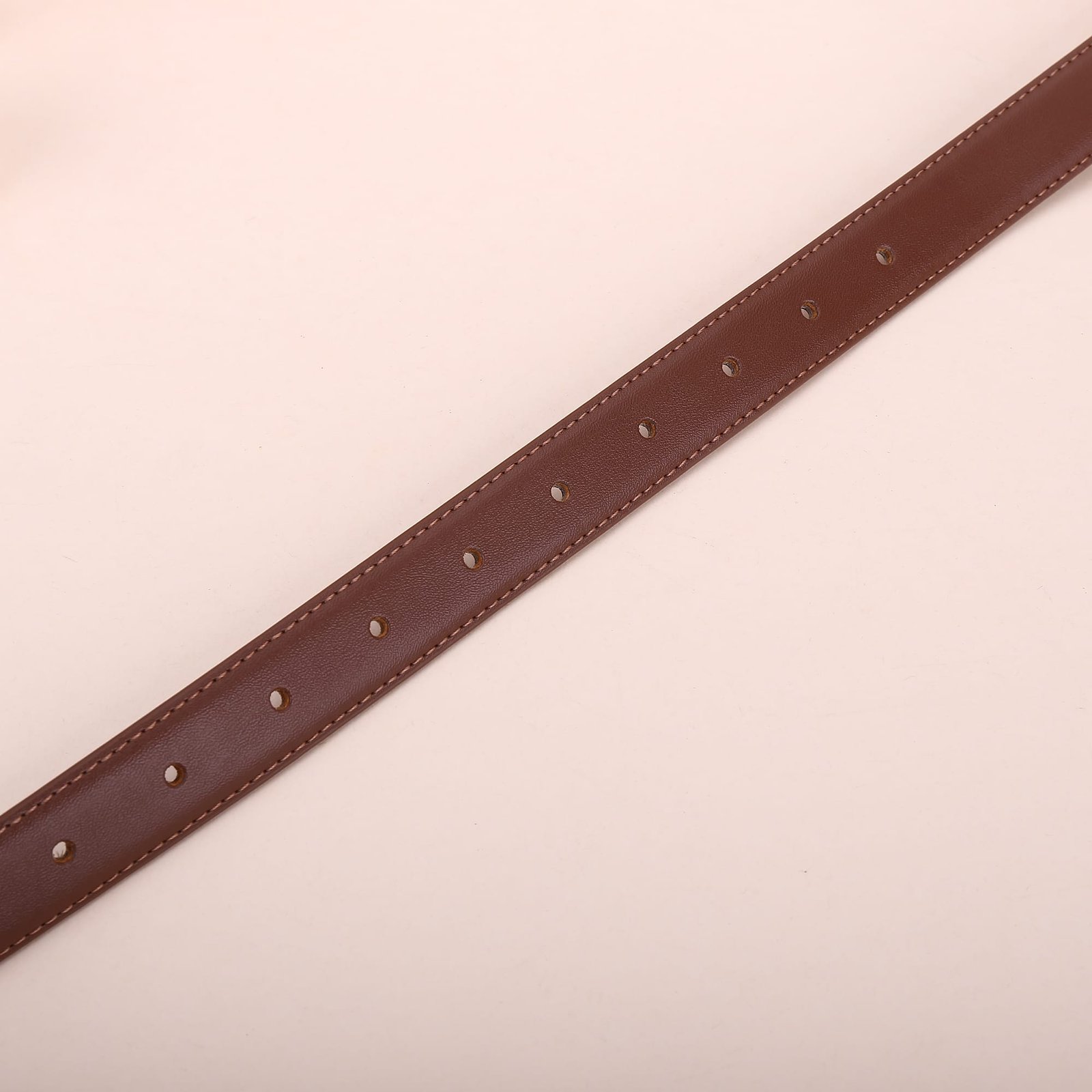 Sa1nt Lau*nt Y51 Square Logo Classic Belt Dark Brown 25Mm