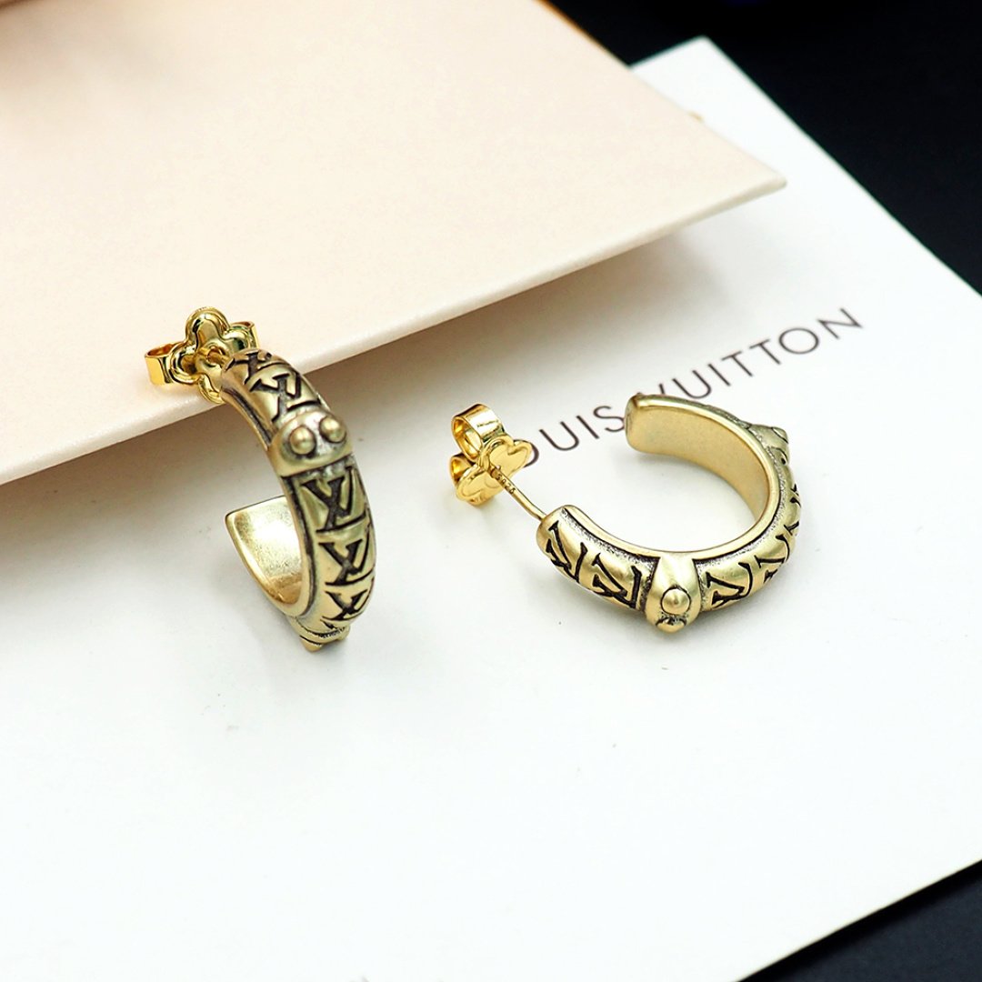 L0vis Vvtt0n Lv Lozine Hoop Earrings Gold