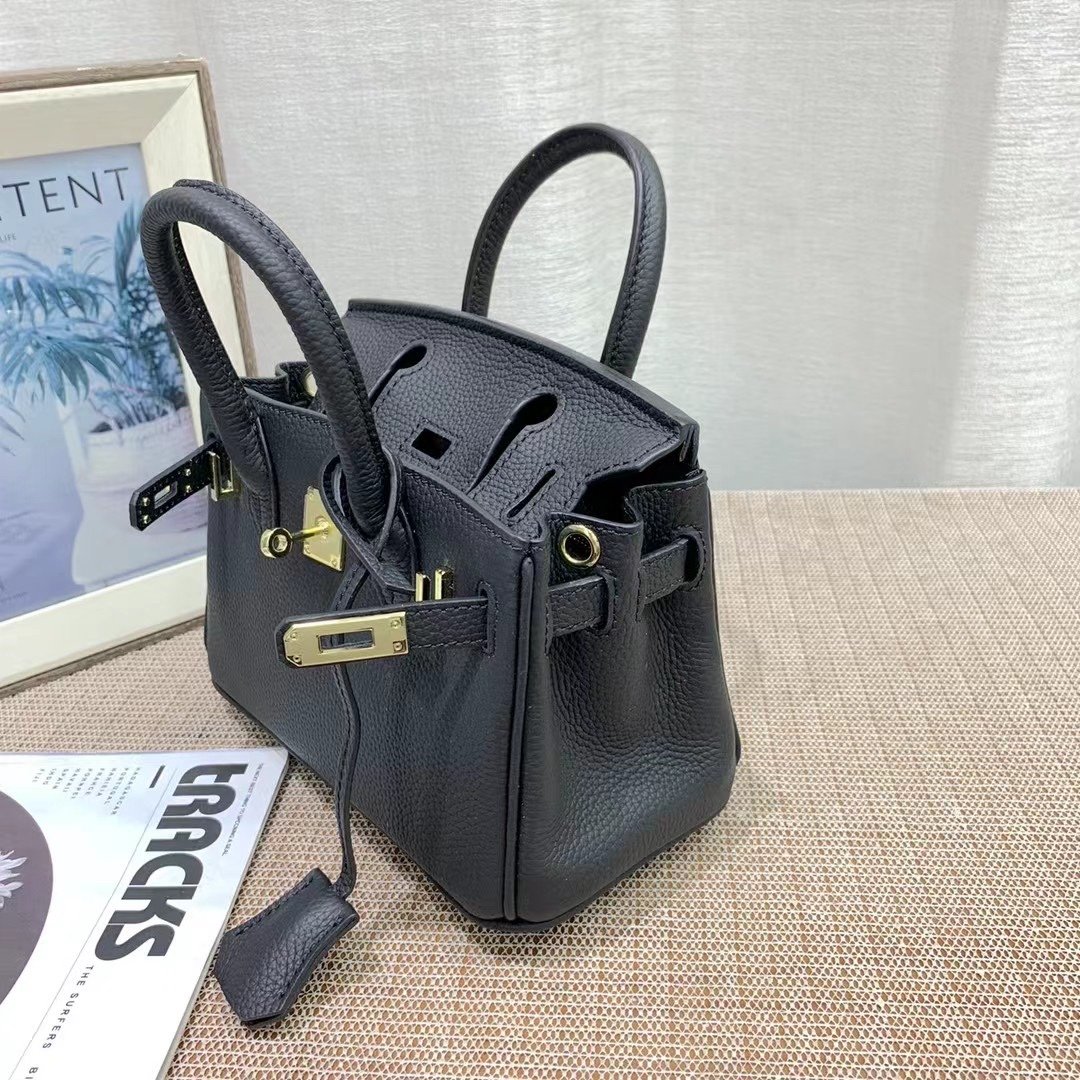 H**me5 Birkin Mini Gold Hardware Epsom Black 20Cm