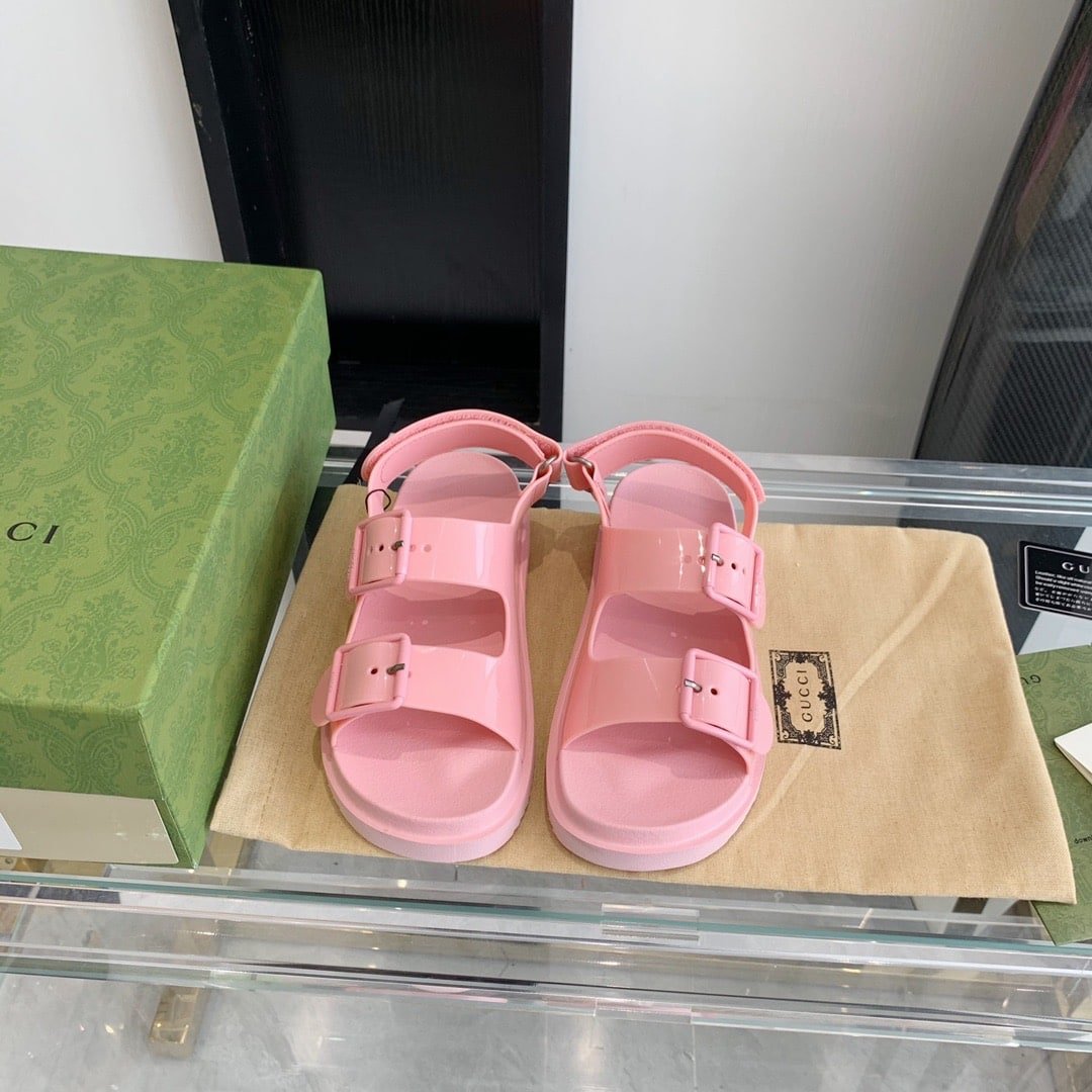 Gvc*1 Women’S Sandal With Mini Double G Pastel Pink 660243 J8700 5815
