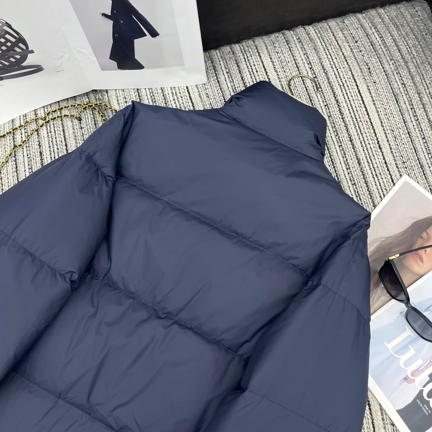 M1um1u Reversible Technical Ponge Down Jacket Blue Ml1320 17Op F0Oqu S Ooo
