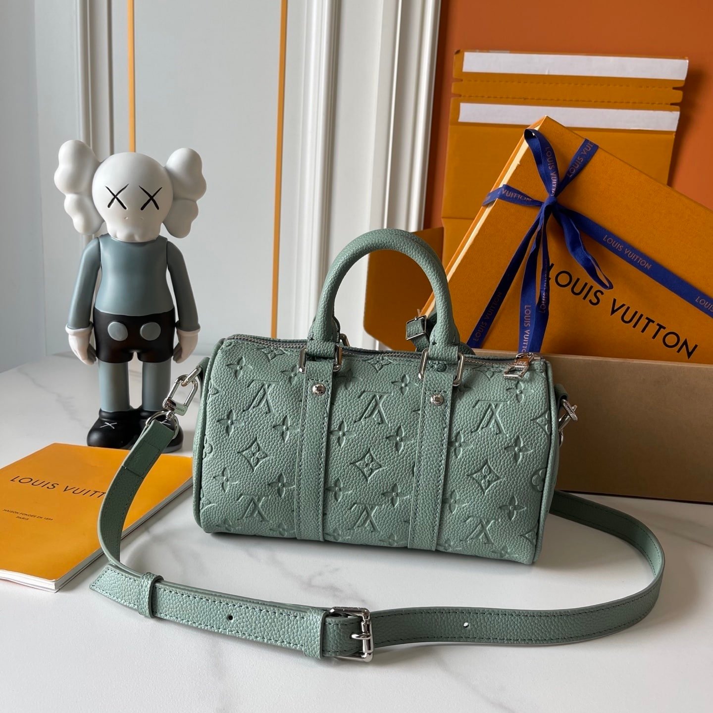 L0vis Vvtt0n Keepall Bandoulière 25 Bag Misty Lake Green 25Cm M13866